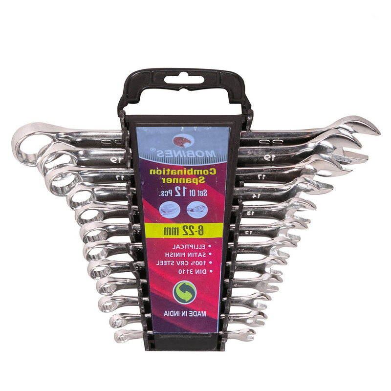 آچار یکسر تخت و یکسر رینگی موبینس مدل mm6-22 مجموعه 12 عددی