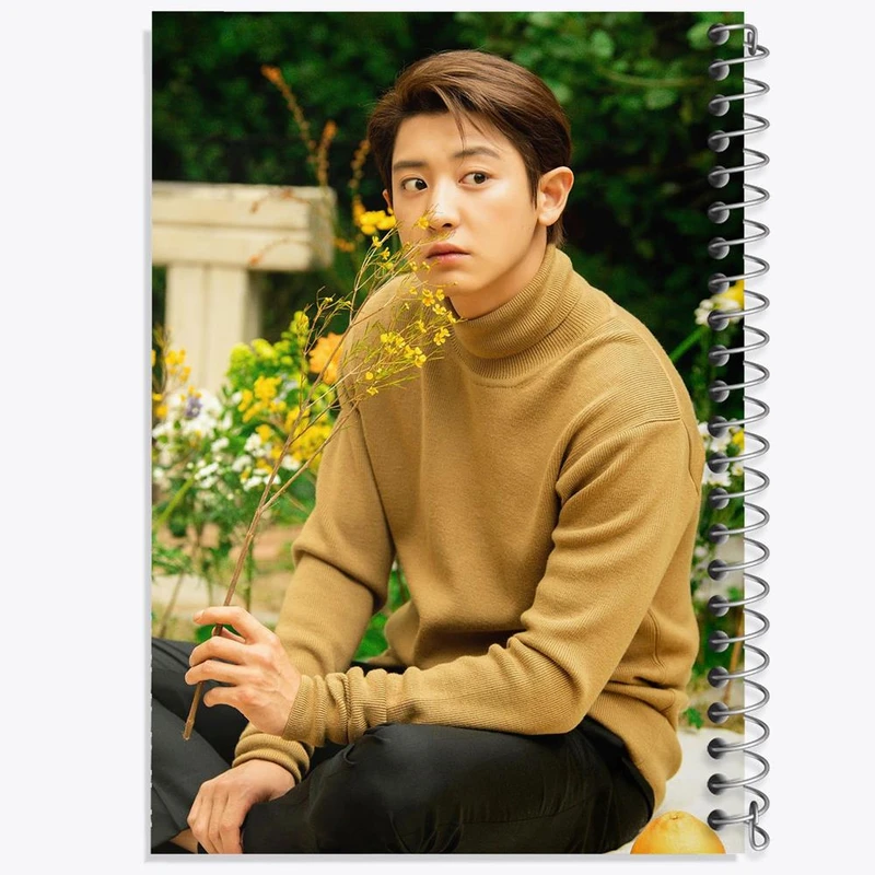 دفتر مشق 50 برگ خندالو مدل پارک چانیول گروه اکسو EXO  کد 13329