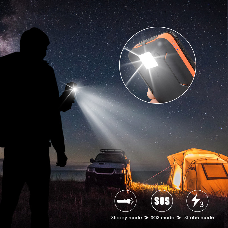 شارژ همراه خورشیدی مدل Solar 4Fold Wireless ظرفیت 20000 میلی آمپر ساعت