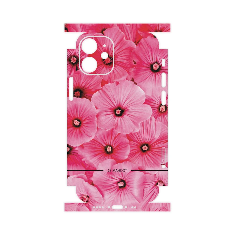 برچسب پوششی ماهوت مدل Pink-Flower-FullSkin مناسب برای گوشی موبایل اپل iPhone 12 mini