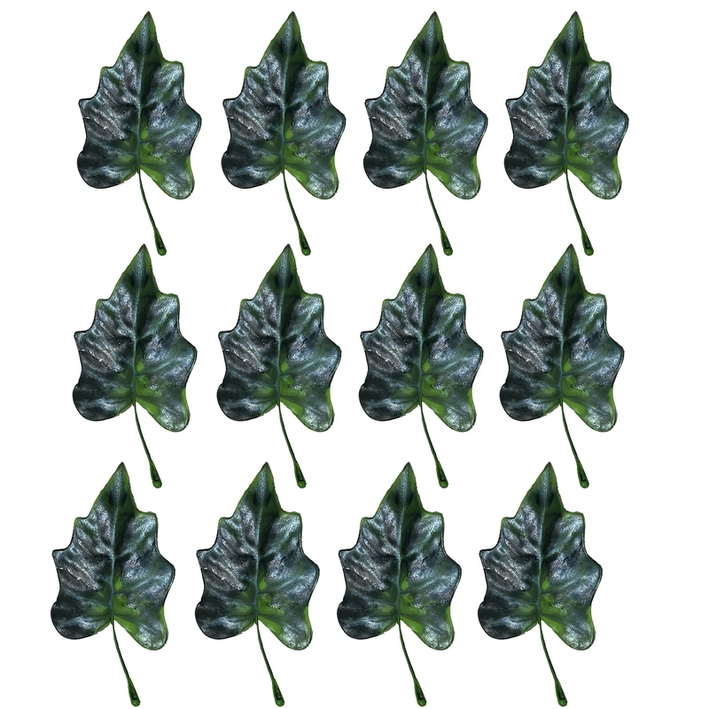 گل مصنوعی مدل برگ تک لوبیا استوایی مجموعه 12 عددی