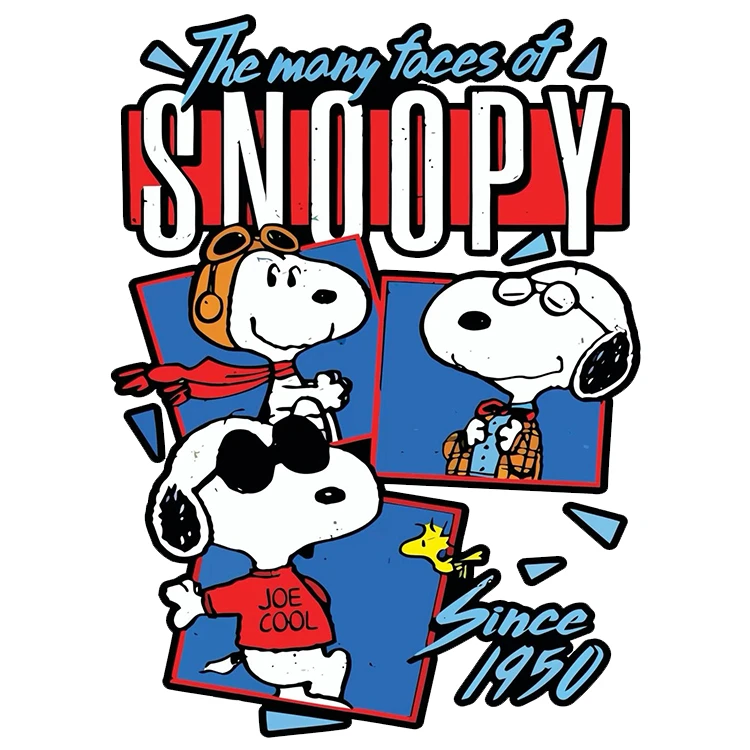 استیکر پارچه و لباس پاد آفرین مدل کارتون اسنوپی کد DKST276