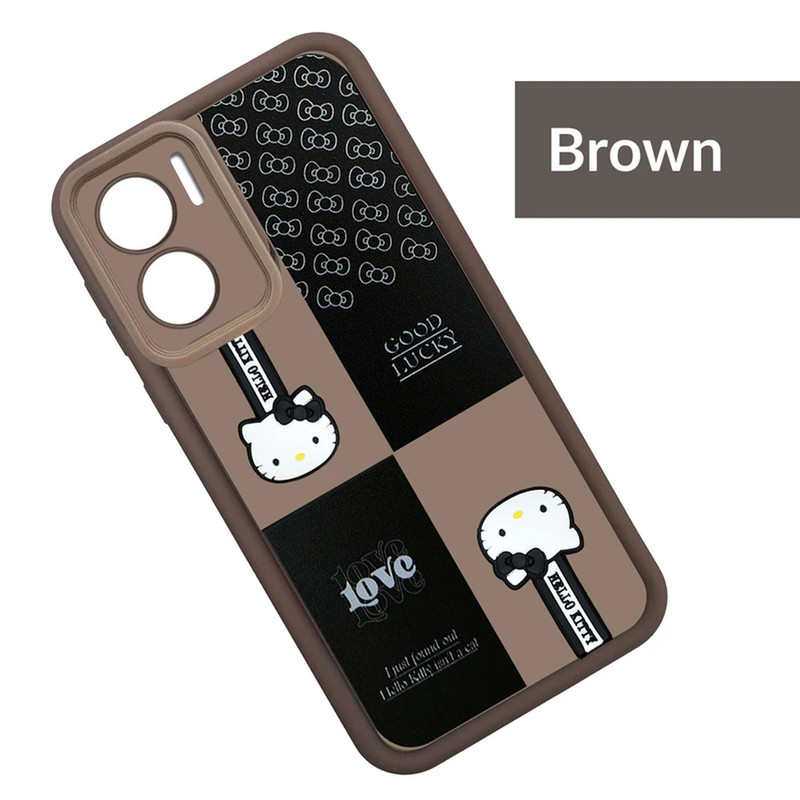 کاور موفی مدل Silicone Puffer Hello Kitty Strap مناسب برای گوشی موبایل شیائومی Redmi Note 11E به همراه بند