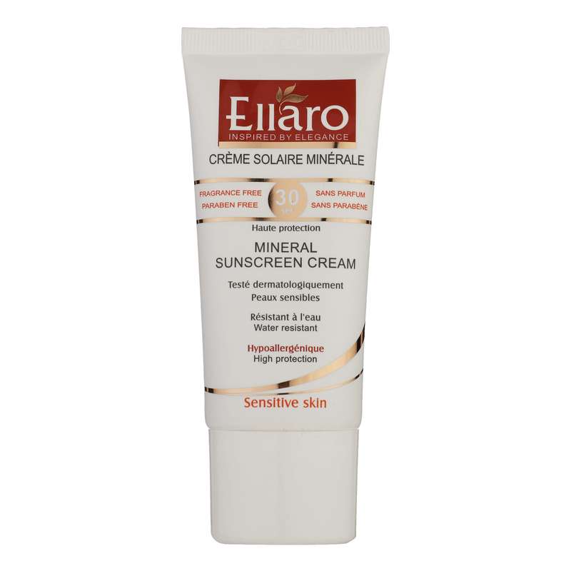 کرم ضد آفتاب بی رنگ الارو مدل SPF30 مناسب پوست های حساس حجم 50 میلی لیتر کرم ضد آفتاب بی رنگ الارو مدل SPF30 مناسب پوست های حساس حجم 50 میلی لیتر