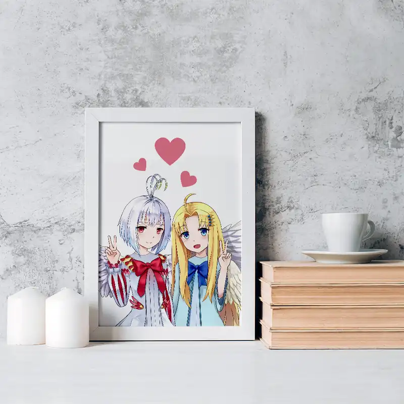 تابلو خندالو مدل میلو و فیتوریا انیمه ظهور قهرمان سپر کد 15926