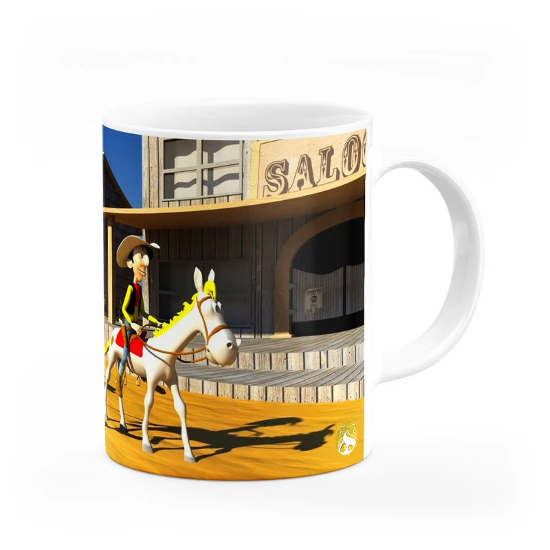 ماگ هومرو طرح انیمیشن لوک خوش شانس مدل MG4218