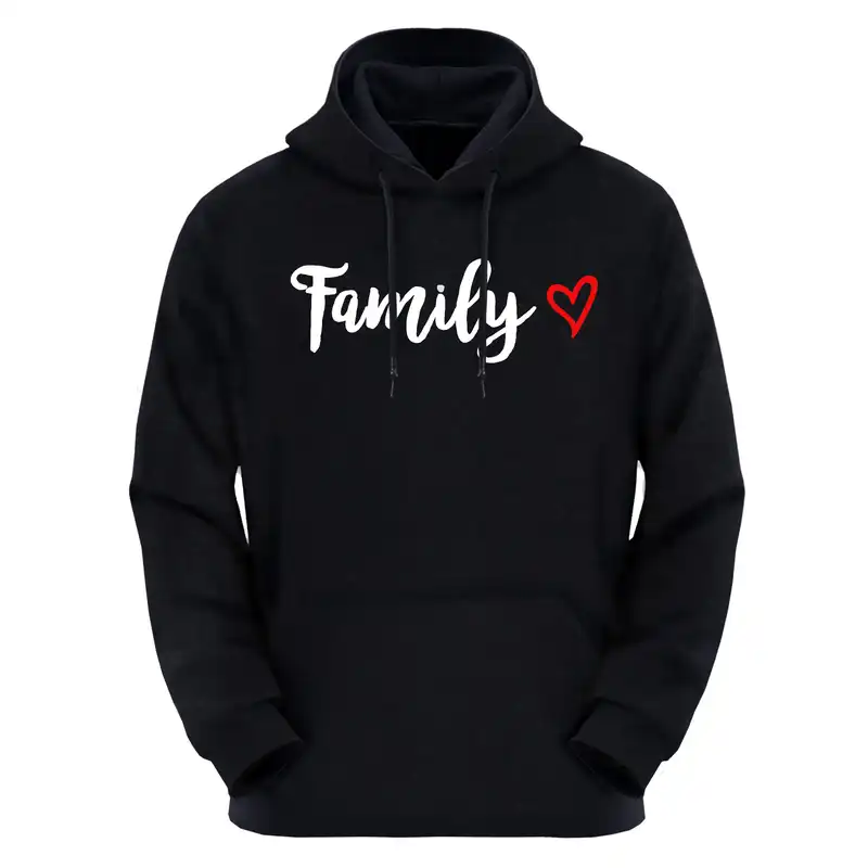 هودی زنانه مدل FAMILY کد D01 رنگ نوک مدادی