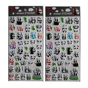 استیکر کودک مدل خرس پاندا  کد 54 بسته دو عددی