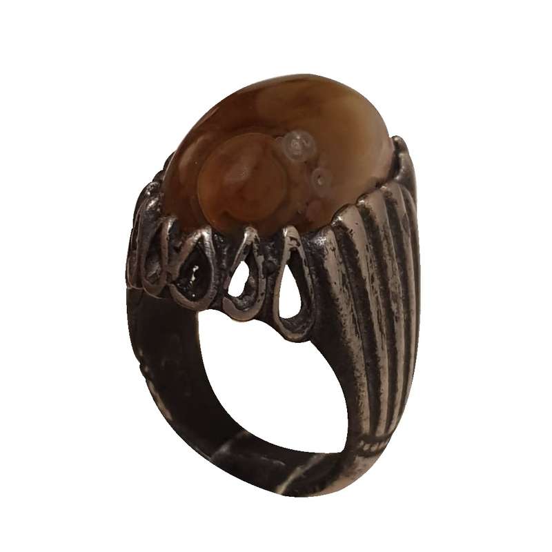 انگشتر نقره مردانه مدل جزع مسعودیه کد JM2115230 انگشتر نقره مردانه مدل جزع مسعودیه کد JM2115230
