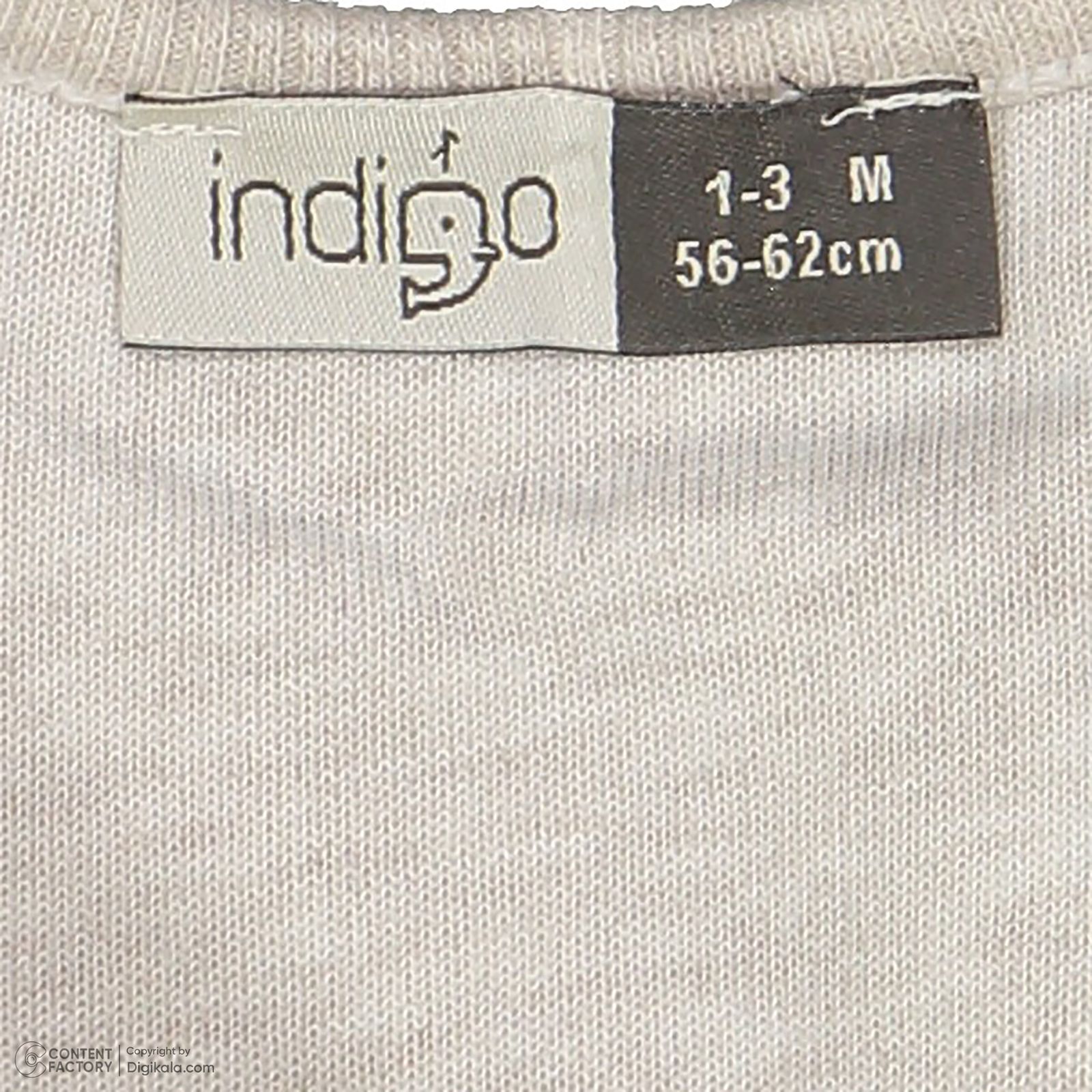 سرهمی نوزادی ایندیگو مدل کوکی کد 24109 به همراه کلاه -  - 7