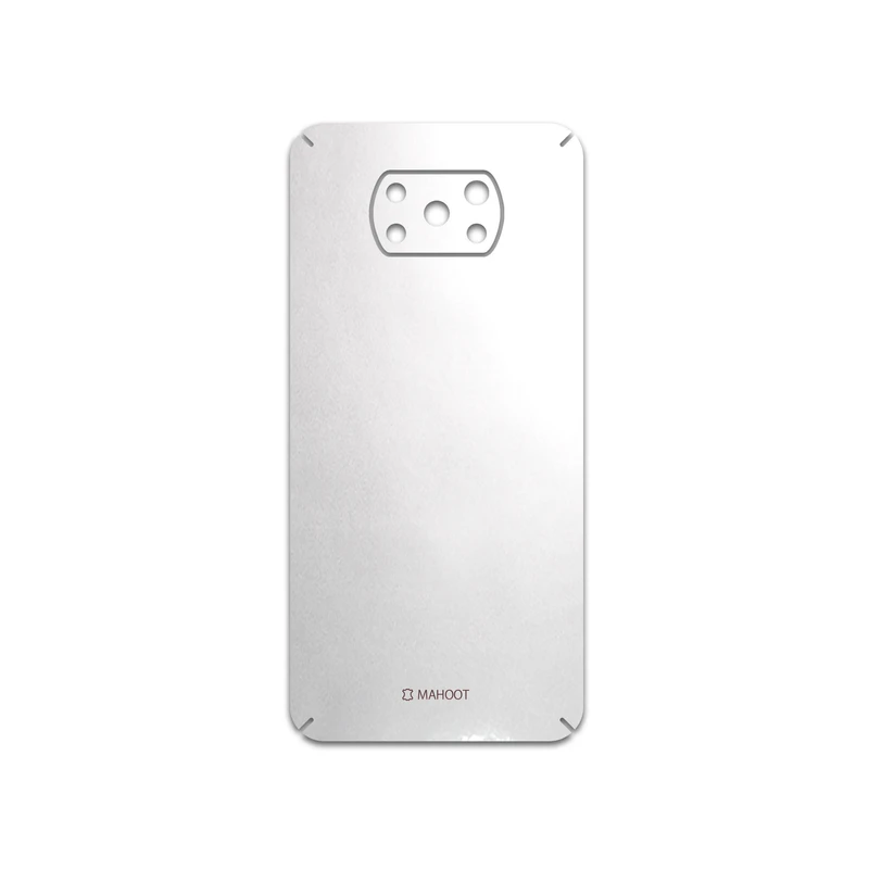 برچسب پوششی ماهوت مدل Metallic-White مناسب برای گوشی موبایل شیائومی Poco X3 NFC