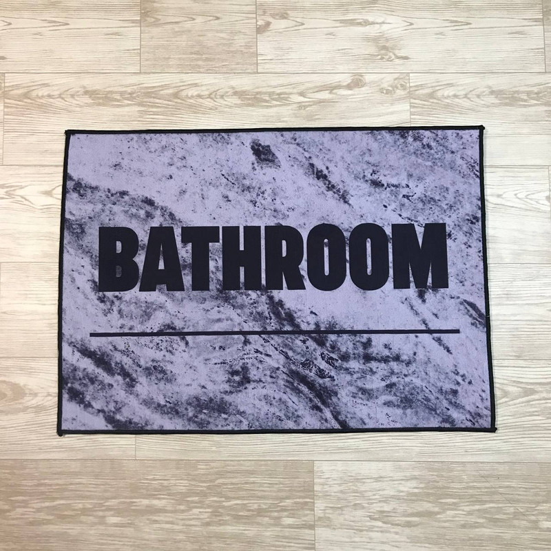 پادری مدل چاپی طرح سنگی سایز 70x50 سانتی متر مجموعه 2 عددی