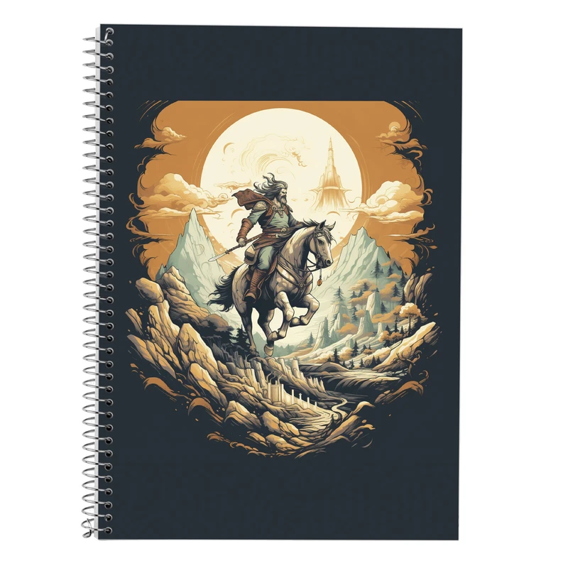 دفتر زبان 50 برگ مدوپد مدل سه خط طرح Vindland Saga کد DF3231