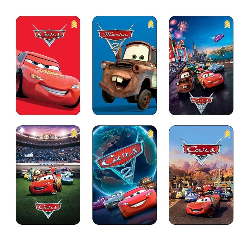 استيکر کارت کارنيکا طرح ماشین‌ها Cars کد 18473 مجموعه 6 عددی