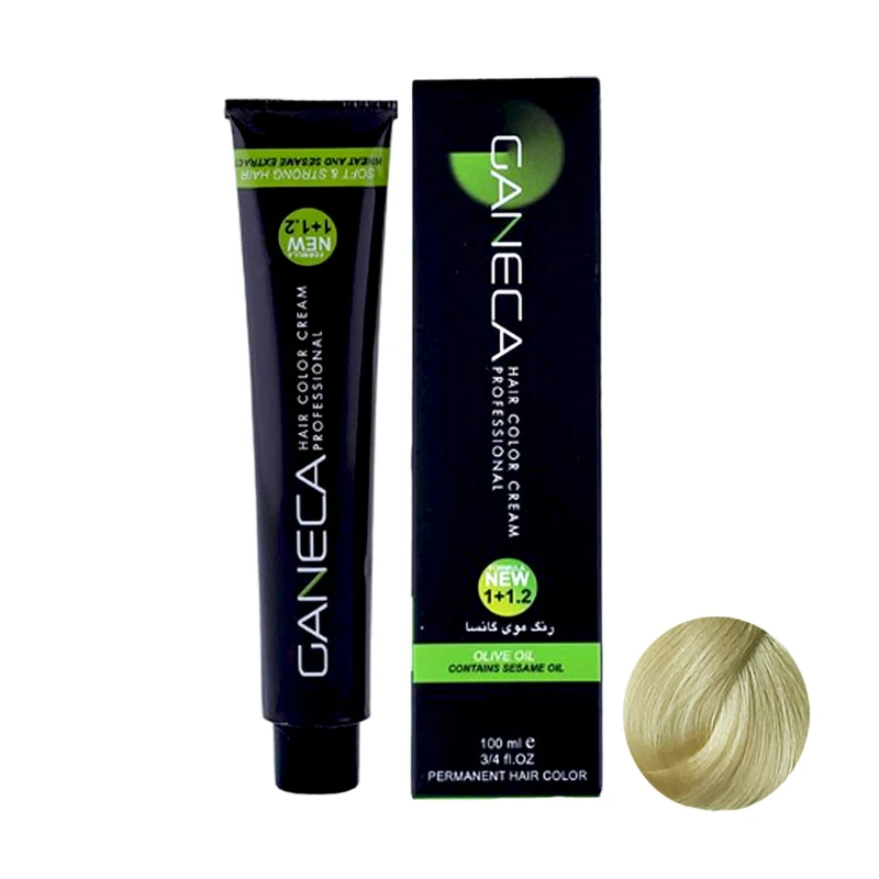 رنگ مو گانسا شماره SSM حجم 100 میلی لیتر رنگ زیتونی کاملا روشن