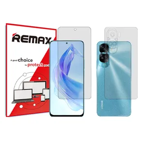 Remax clear screen protector HyGEL model suitable for the Honor 90 Lite mobile phone along with the back of the phone
