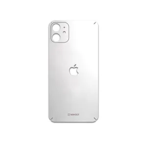 MAHOOT Metallic-White Cover Sticker for apple iPhone 11