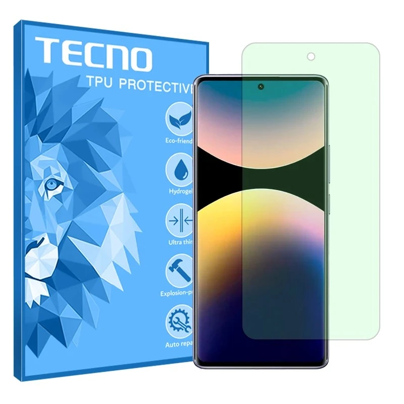 محافظ صفحه نمایش آنتی گرین تکنو مدل هیدروژلی مناسب برای گوشی موبایل شیائومی Poco M8