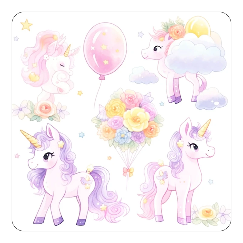 مگنت کاکتی طرح اسب تک شاخ و یونیکورن مدل mp30057