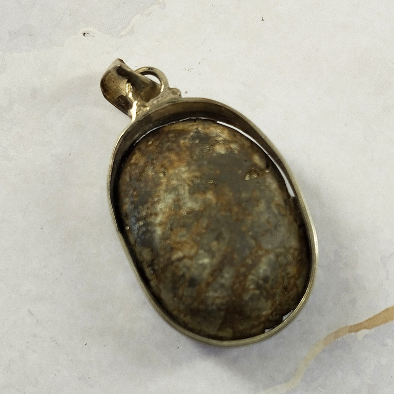 آویز گردنبند نقره زنانه سلین کالا مدل فیروزه نیشابور کد 33