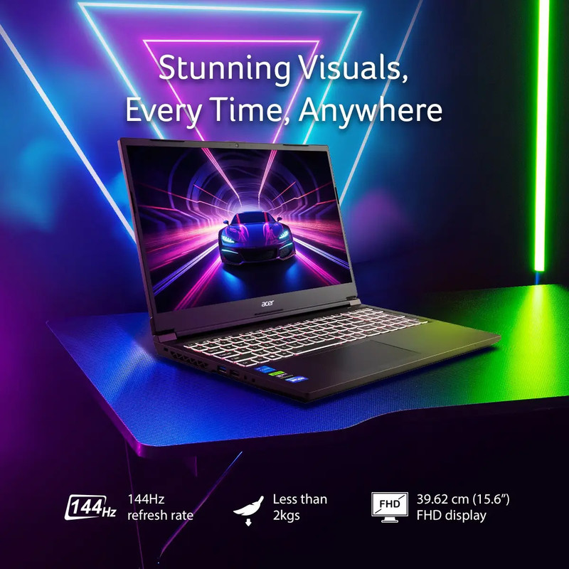 لپ تاپ 15.6 اینچی ایسر مدل Aspire 7 A715-79G-Core 5 210H-RTX4050 6GB-16GB DDR4 3200MHz-512GB SSD-FHD 144Hz