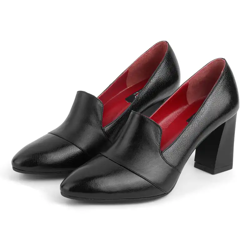 کفش زنانه پاتن چرم آفتاب مدل K102