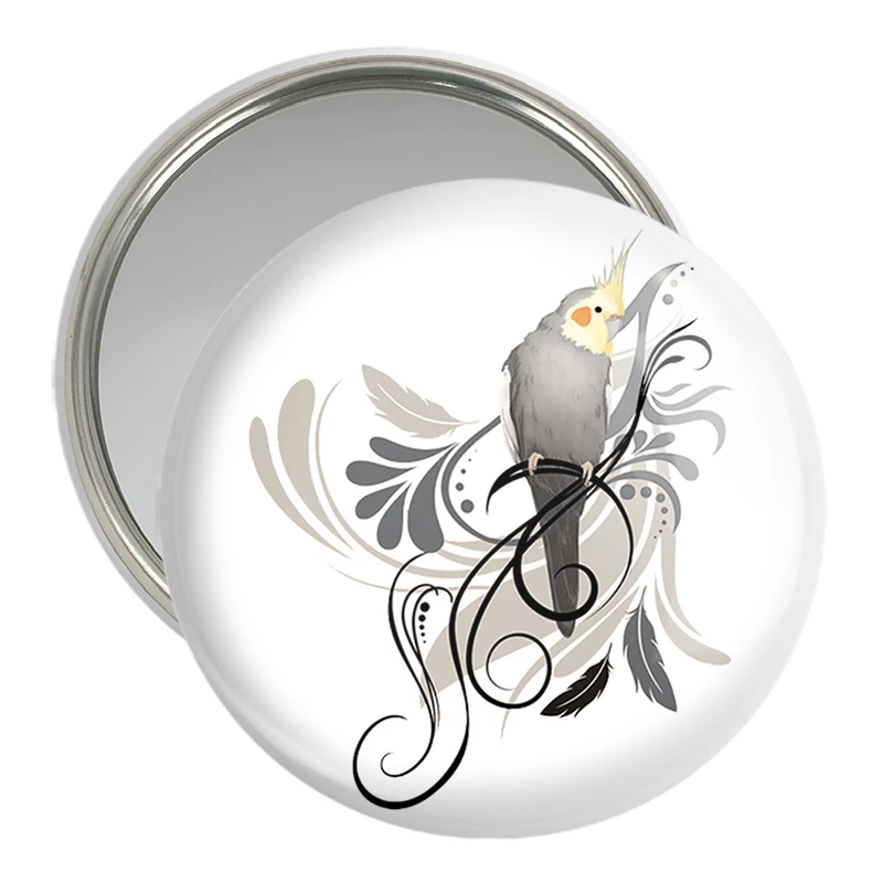 آینه جیبی خندالو مدل پرندگان زینتی کد 30486