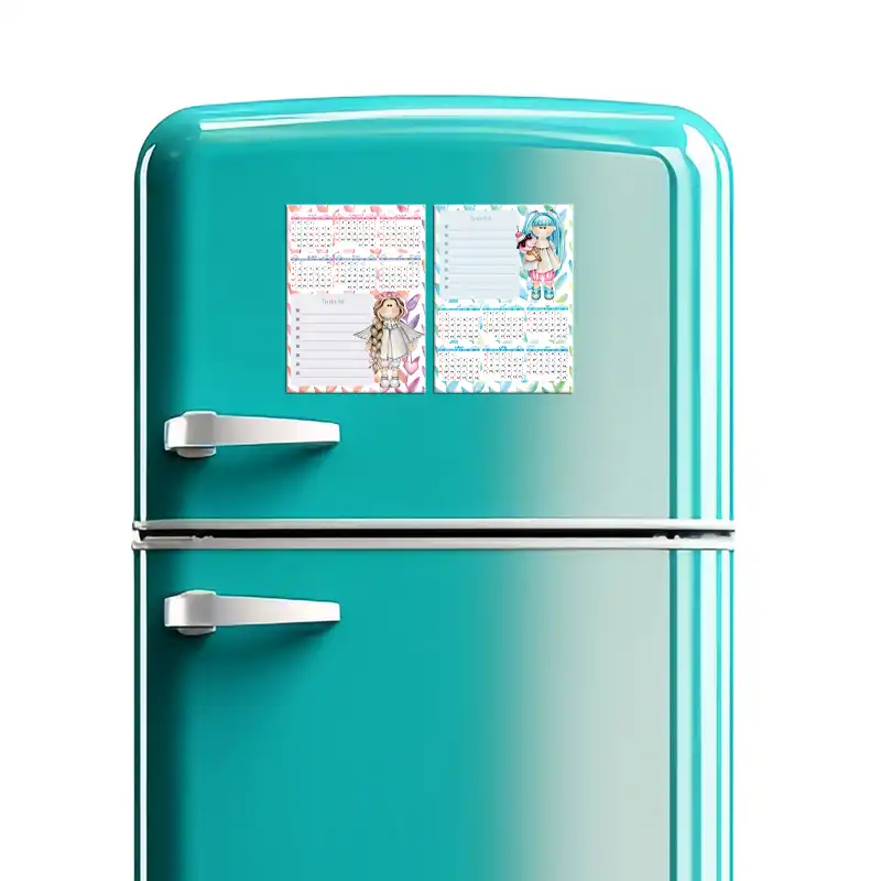 تقویم دیواری سال 1403 لاژید مدل آهن ربایی طرح عروسکی بسته 2 عددی