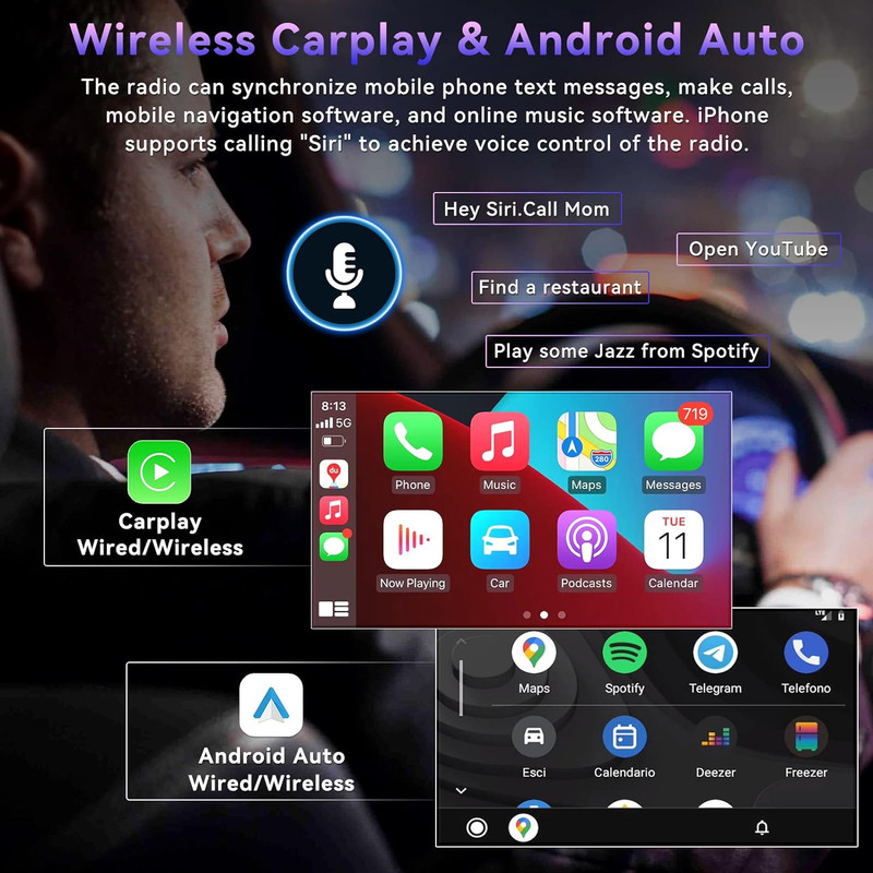 پخش کننده تصویری خودرو مدل Burmester مناسب برای هیوندای النترا