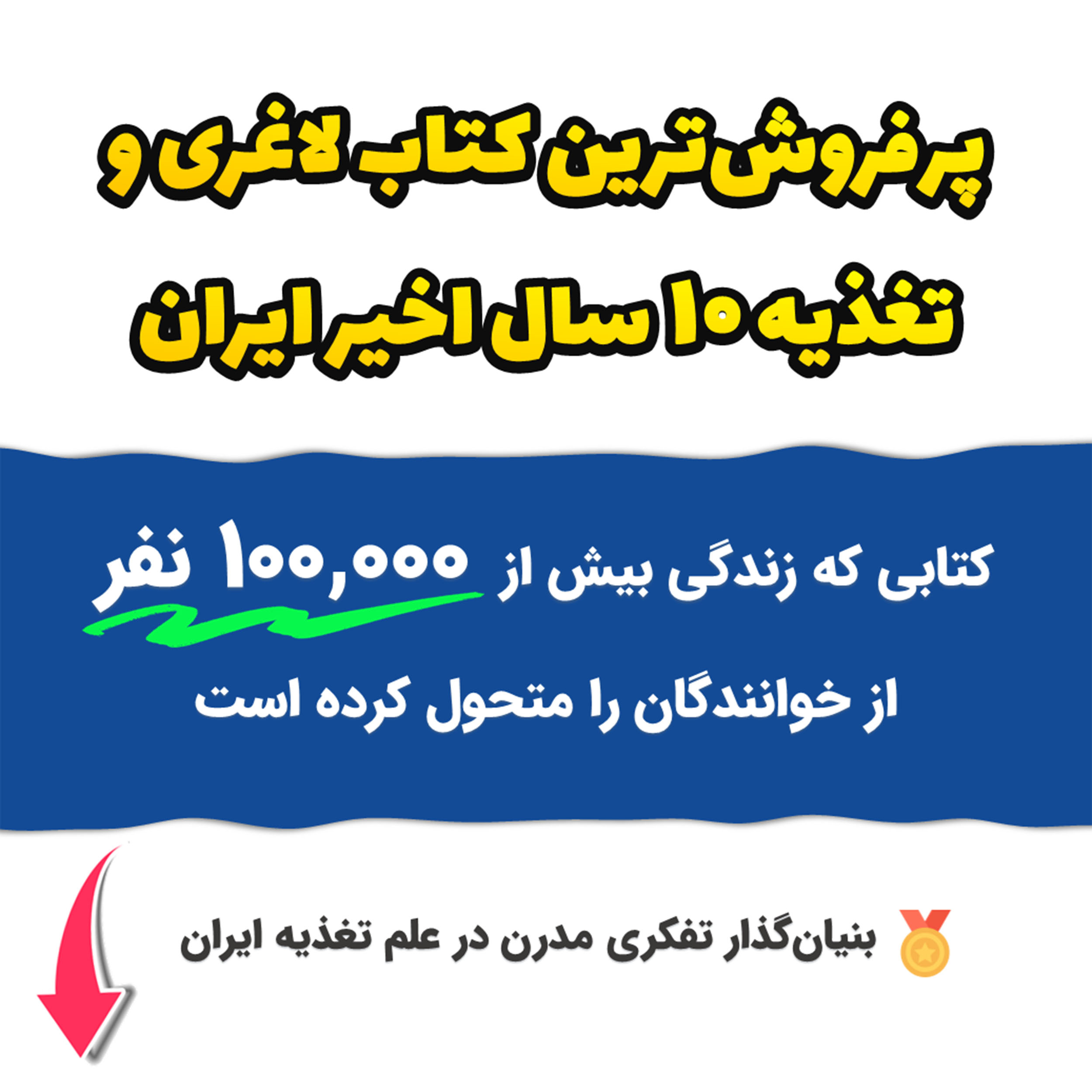 کتاب پایان افسانه کالریها راهحل علمی لاغری اثر عانگع اصلانیان