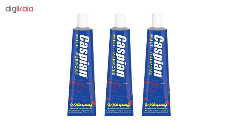 چسب خودرو کاسپین مدل MULTI PURPOSE وزن 30 گرم بسته 3 عددی