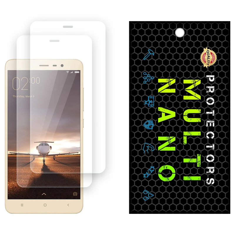 محافظ صفحه نمایش شفاف مولتی نانو مدل X-S2N مناسب برای گوشی موبایل شیائومی Redmi Note 3 (MediaTek) بسته دو عددی