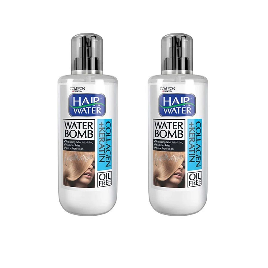 کرم مو کامان مدل Keratin Collagen حجم 400 میلی لیتر مجموعه 2 عددی -  - 2
