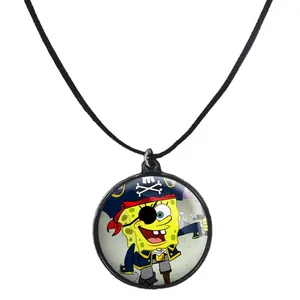 گردنبند پرمانه طرح باب اسفنجی کد pmb.211 