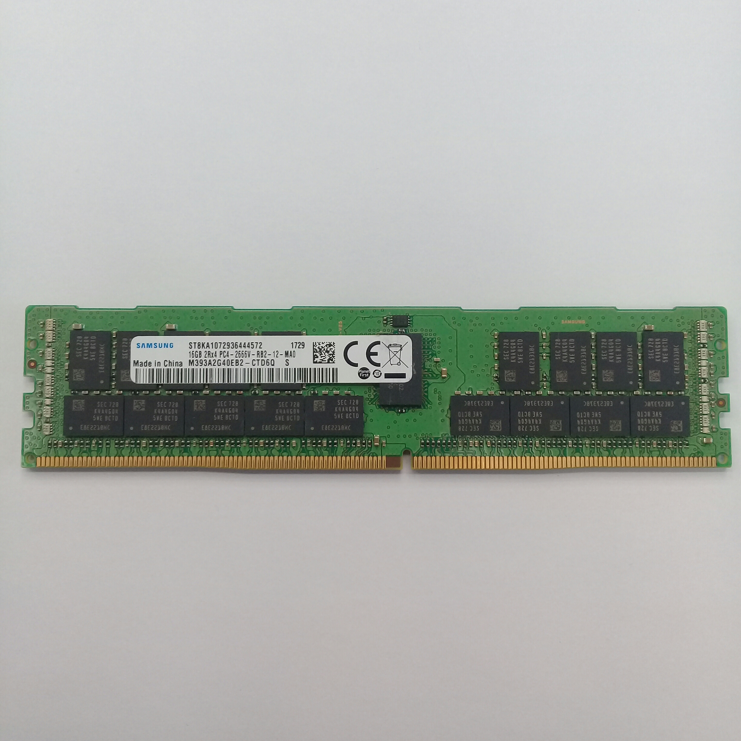 رم سرور   2666 مگاهرتز CL19 DDR4 سامسونگ مدل M393A2G40EB2-CTD ظرفیت 16 گیگابایت