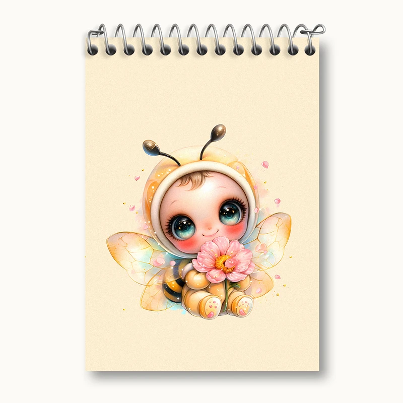 دفتر یادداشت 50 برگ خندالو طرح زنبور کیوت کد N5514