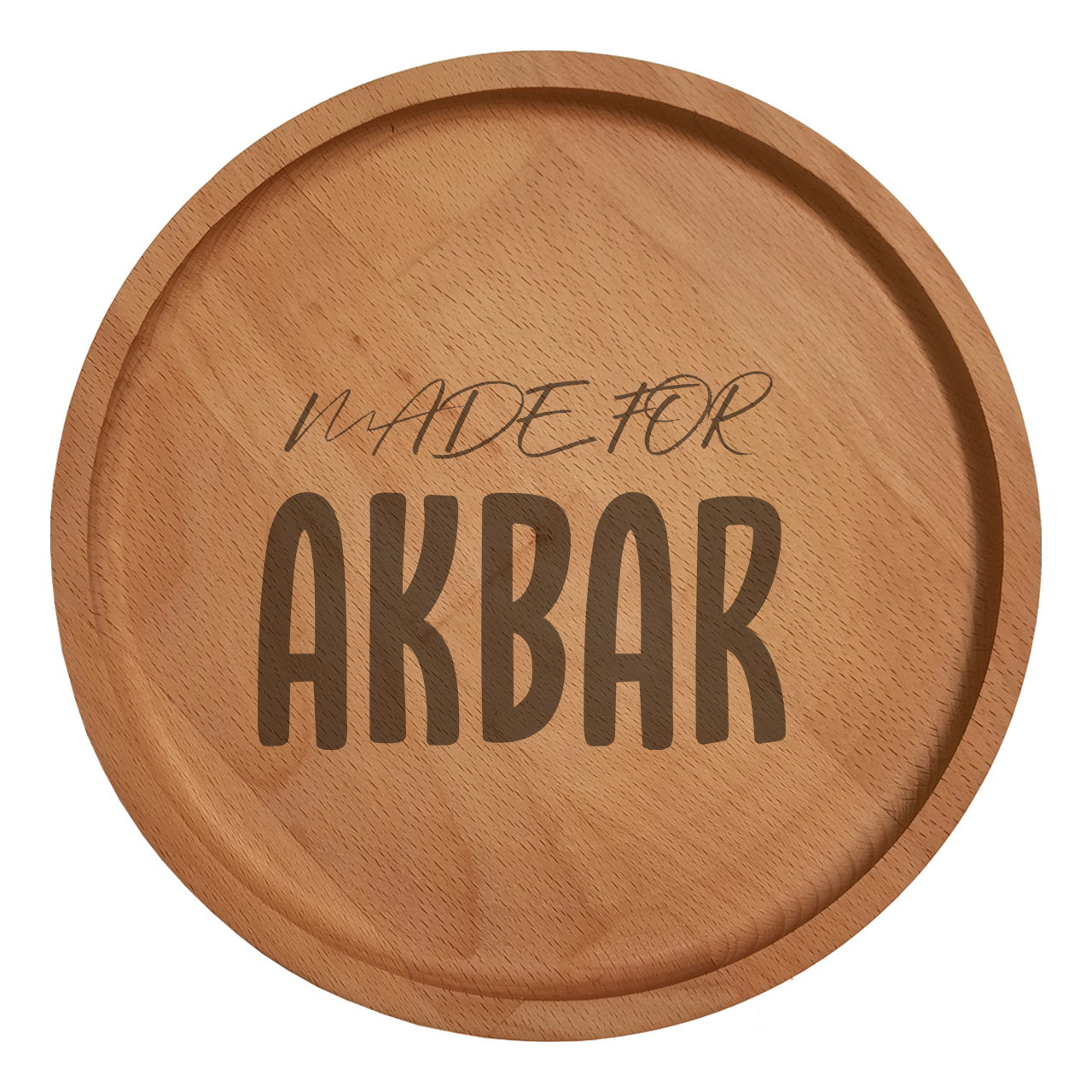 بشقاب چوبی مدل اکبر