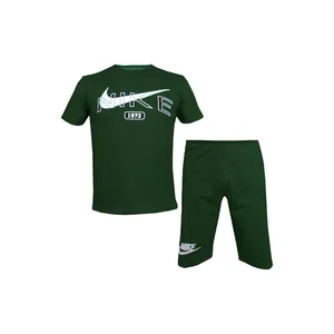 ست تیشرت و شلوارک مردانه مدل NN کد 1566 رنگ سدری