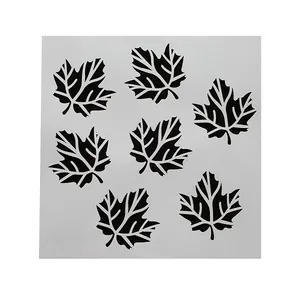 ابزار تزیین کیک به گز مدل استنسیل کوکی طرح برگ پاییز