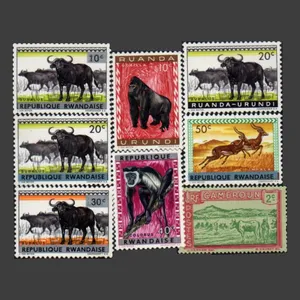 تمبر یادگاری مدل Fauna بسته 8 عددی