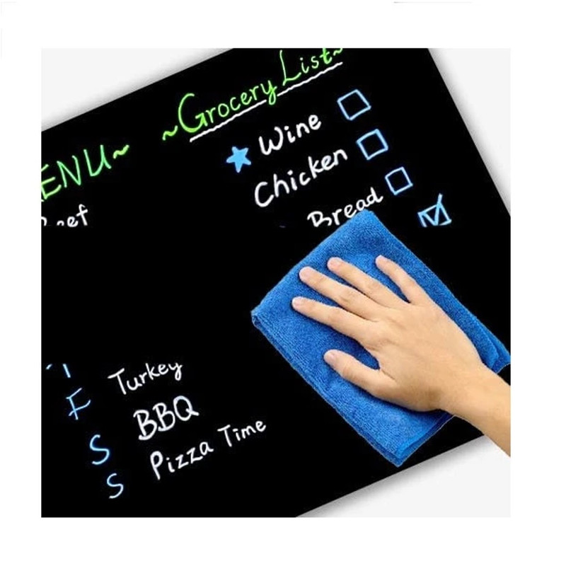 تخته وایت برد مغناطیسی هوم اند فریج مدل انعطاف پذیر سایز 30x20 سانتی متر به همراه ماژیک، هولدر، دستمال تخته پاک کن و استیکر مجموعه 7 عددی