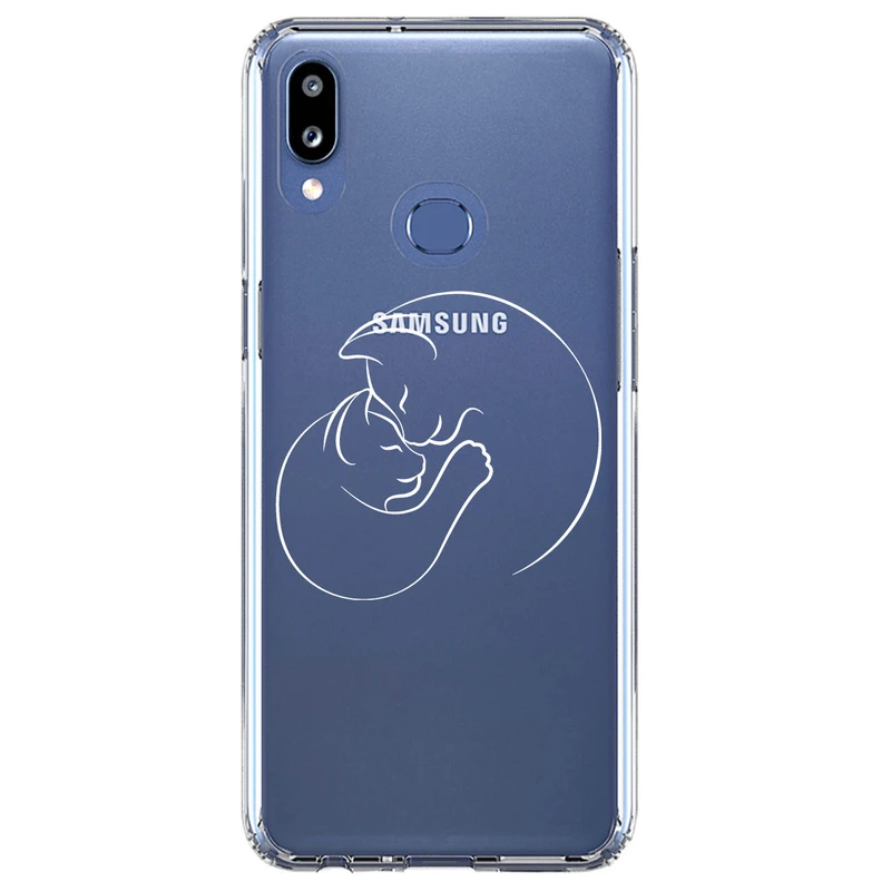 کاور مگافون طرح گربه مدل C61-W مناسب برای گوشی موبایل سامسونگ Galaxy A10 S