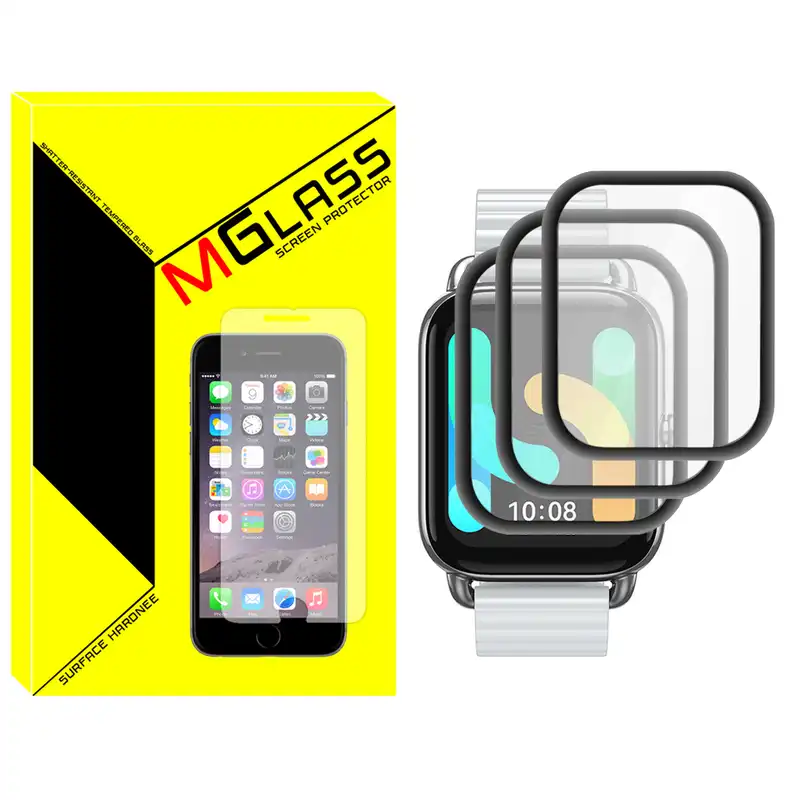 محافظ صفحه نمایش نانو ام گلس مدل NMG مناسب برای ساعت هوشمند هایلو RS4 Plus بسته سه عددی