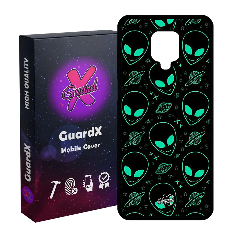 کاور گارد ایکس طرح Alien مدل Glass10200 مناسب برای گوشی موبایل شیائومی Redmi Note 9S / Note 9 Pro / Note 9 Pro Max