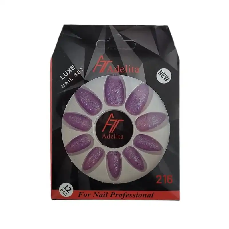 ناخن مصنوعی آدلیتا مدل Sh-T-216 بسته 12 عددی