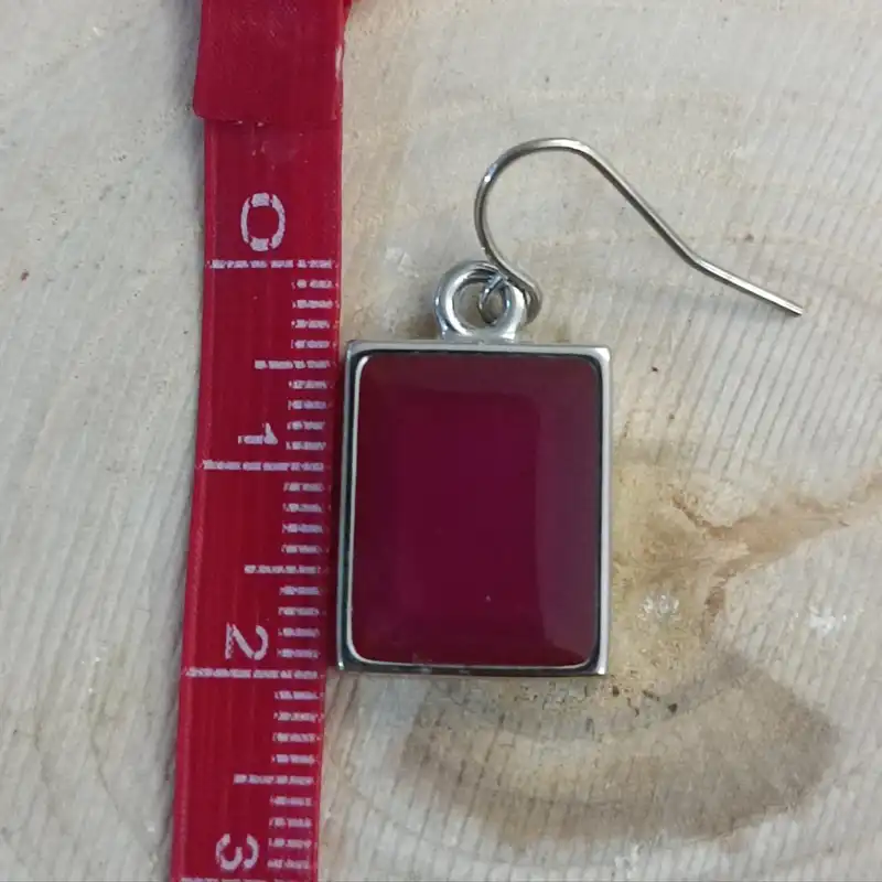 گوشواره زنانه مدل نگین دار هندی