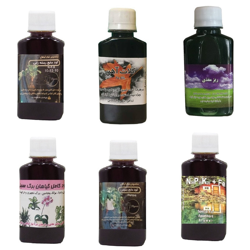 کود مایع فسفر ریشه زایی 10-52-10 و کلات آهن و ریز مغذی و کود گیاهان برگ سبز و کود پتوس و کود کامل سه بیست مدل life drop حجم 120 میلی لیتر کود مایع فسفر ریشه زایی 10-52-10 و کلات آهن و ریز مغذی و کود گیاهان برگ سبز و کود پتوس و کود کامل سه بیست مدل life drop حجم 120 میلی لیتر