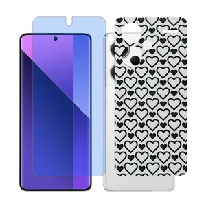 Glass Together model matte anti blue Screen Protector Suitable for Xiaomi Redmi Note 13 Pro Plus Mobile Phone with Back cover sticker