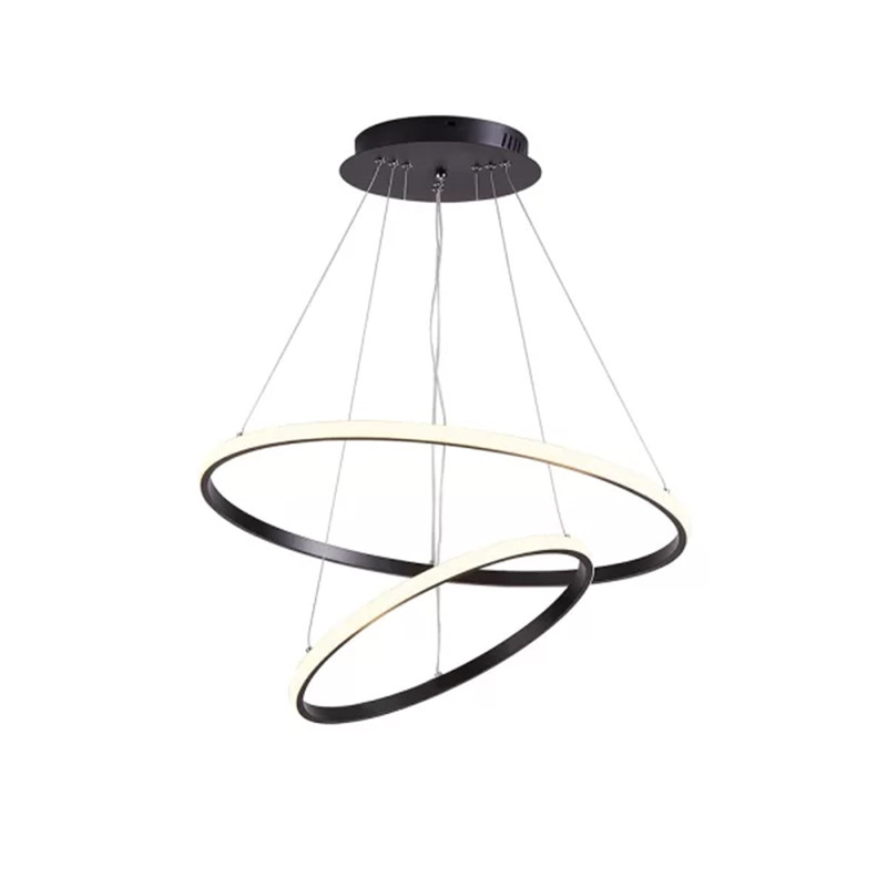لوستر چشمه نور مدل مدرن کد F02060-BK