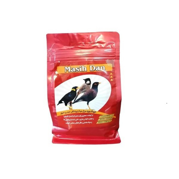 غذای مرغ مینا مسیح دان مدل پاکتی کد 01 وزن 850 گرم